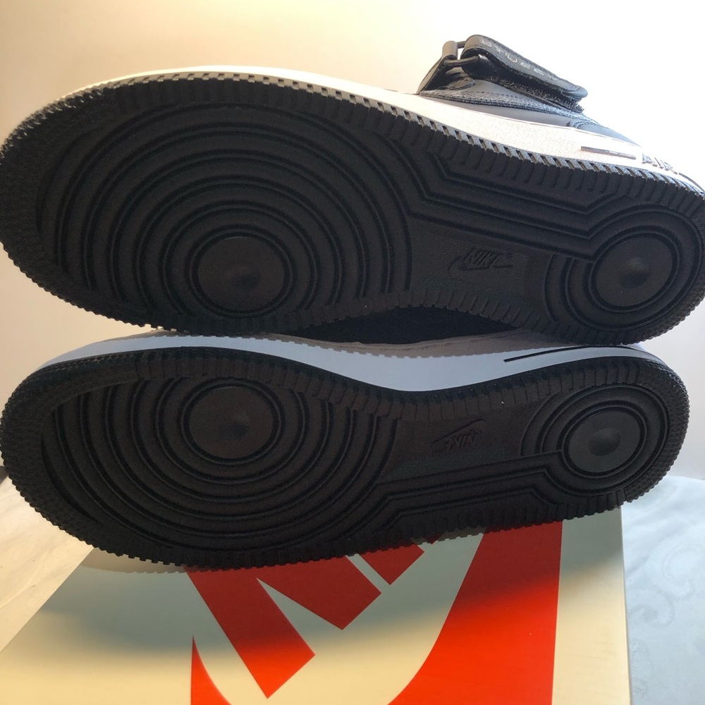Nike x Stussy Air Force 1 Mid Luxe Black Snakeskin Men’s 9.5 Women’s 11 New - Picture 5 of 16